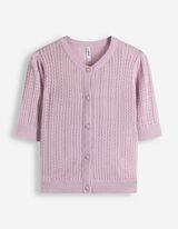 Cardigan - Knopfleiste - Pink