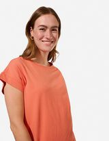 Robe t-shirt - Coupe droite - Rouge