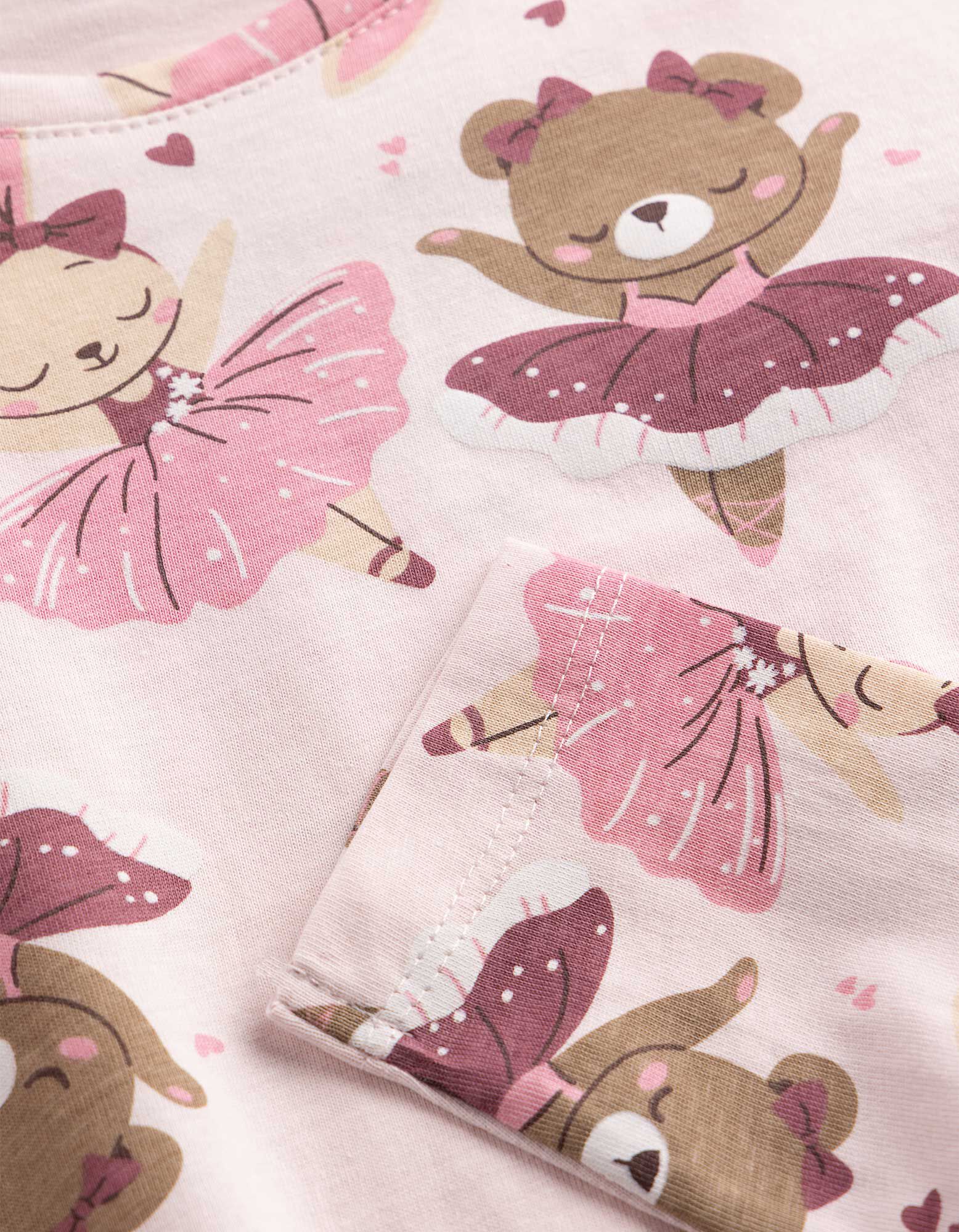 Longshirt - Allover-Print - Rosa