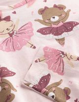 Longshirt - Allover-Print - Rosa