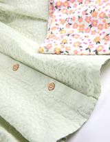 Kleit ja retuusid - kergelt kortsuline, puuvillane - heleroheline