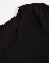 Tričko - Zmes bavlny - cierna