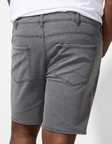 Jeansshorts - Straight Fit - grau