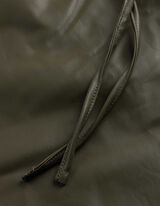 Kalhoty - PU - tmave zelena