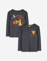 Longshirt - König der Löwen - dunkelgrau