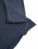 Marškinėliai ilgomis rankovėmis - Užapvalinti galai - tamsiai melynas