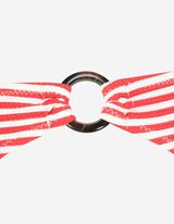 Slip bikini - Righe - rosso