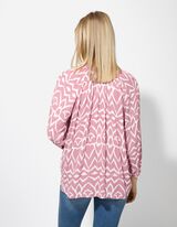 Blouse - Print all-over - roze