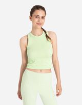 Top cropped - Senza cuciture - verde chiaro