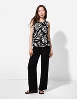 Halenkové tričko - Potisk po celé ploše - cerná