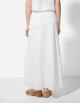 Ballonrock - Karomuster - weiß