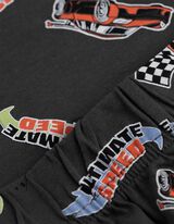 Pigiama completo (maglia + shorts) - Motivo allover - grigio scuro