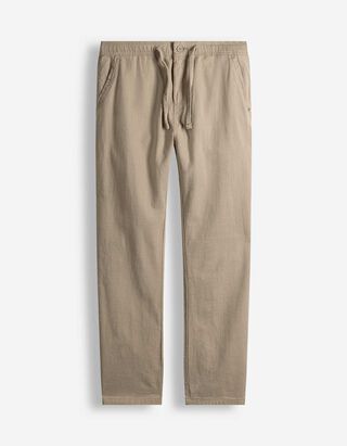 Chinohose - Leinen-Optik - beige