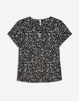 Elegantna majica - Loose Fit - crna