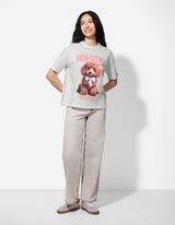 T-shirt - Dierenprint - wit