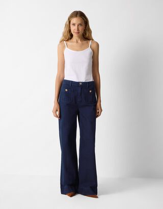 Jeans - Wide Fit - Dunkelblau