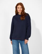 Sweatshirt - Frontprint - dunkelblau