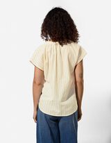 Halenkov&eacute; tričko - Proužky - sv. zluta