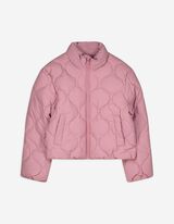 Steppjacke - Stehkragen - rosa