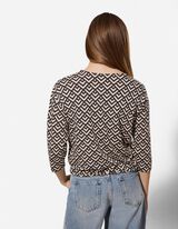 Shirt - Knotendetail - beige