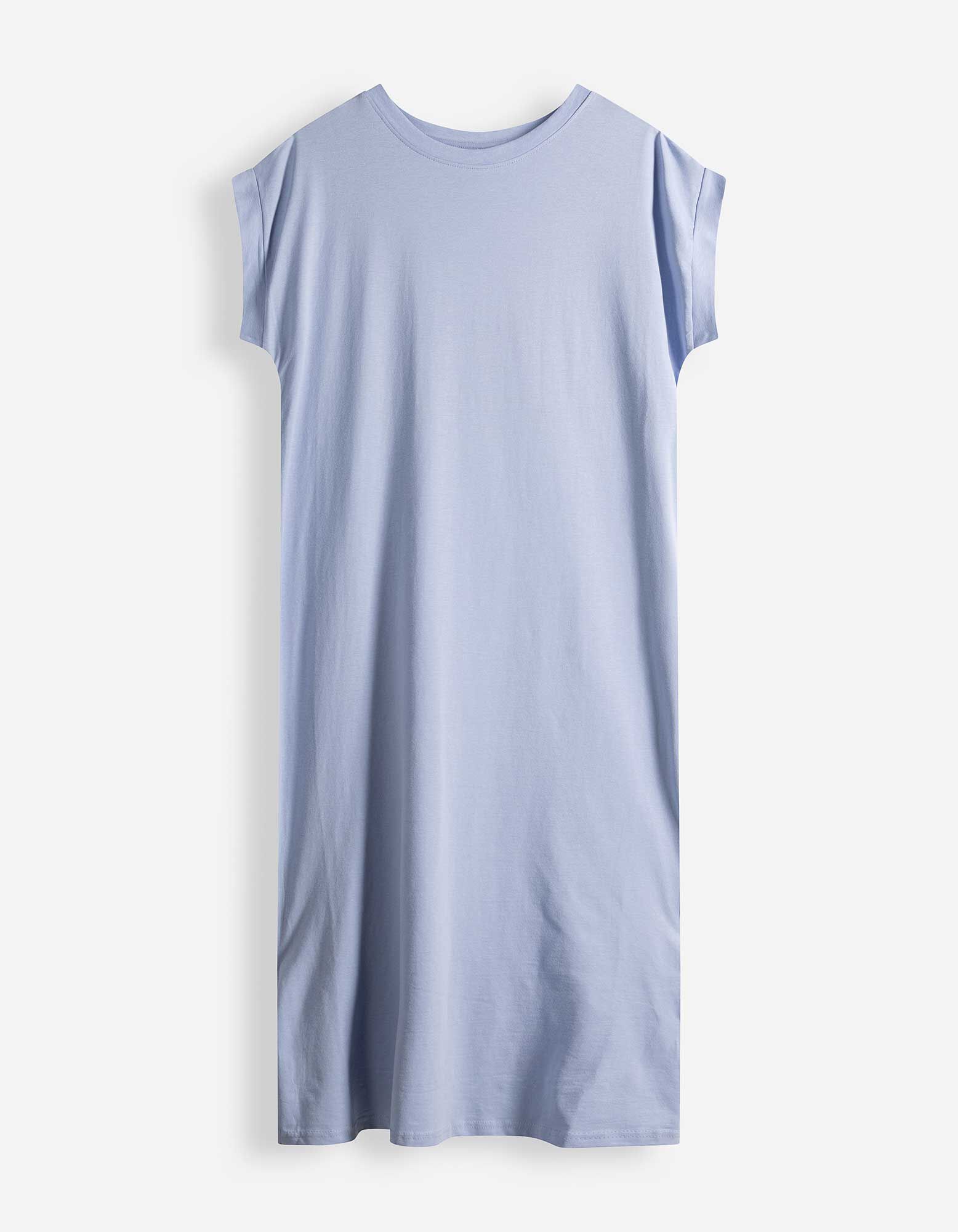 Robe - Unicolore - Bleu clair