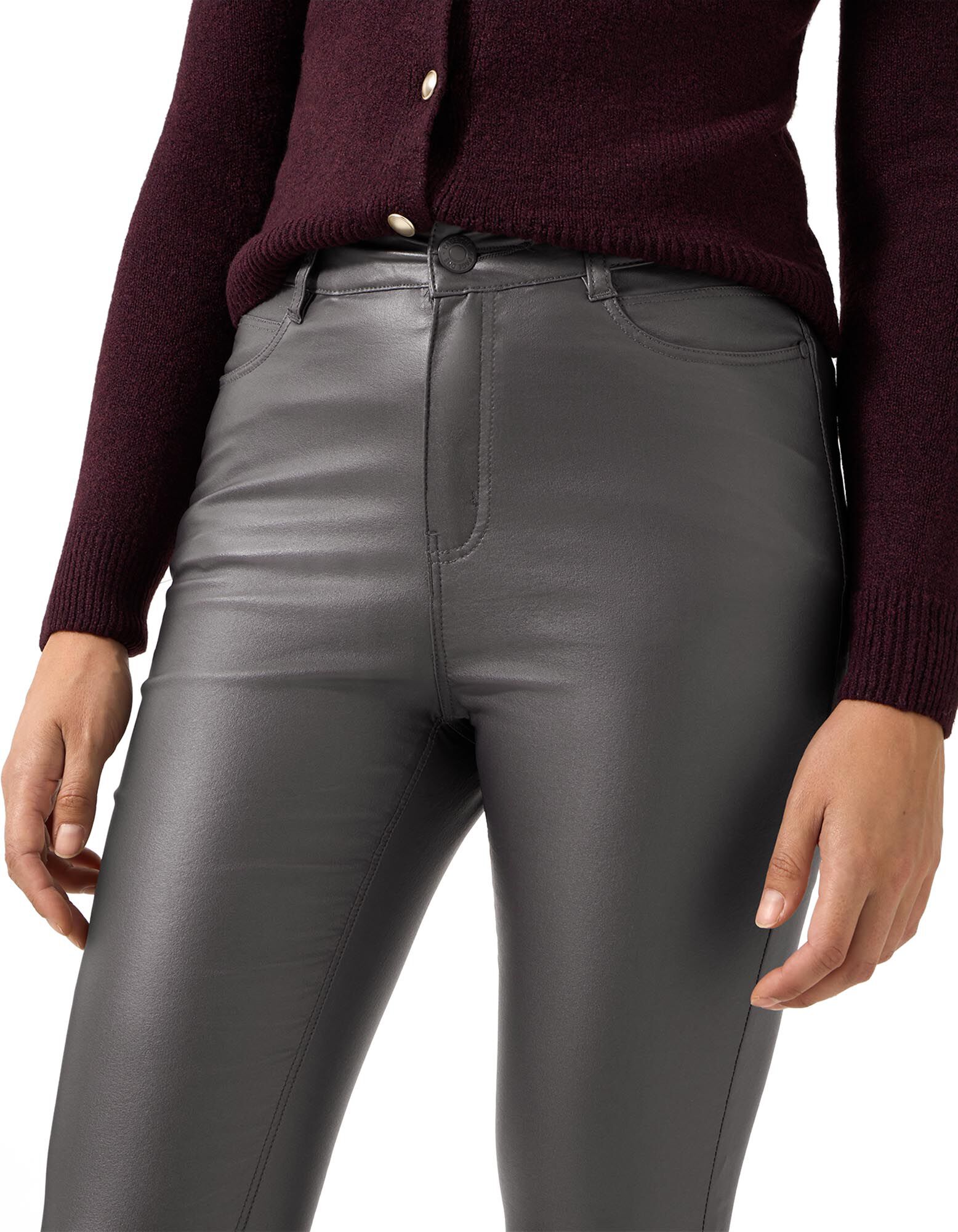 Hose - Skinny Fit - Grau