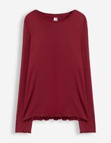 Pyjama Set aus Langarmshirt und Hose  - gemustert - Bunt