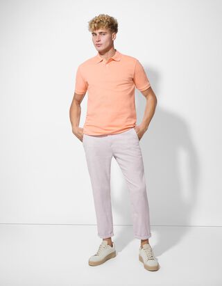 Chinohose - Leinen-Mix - beige