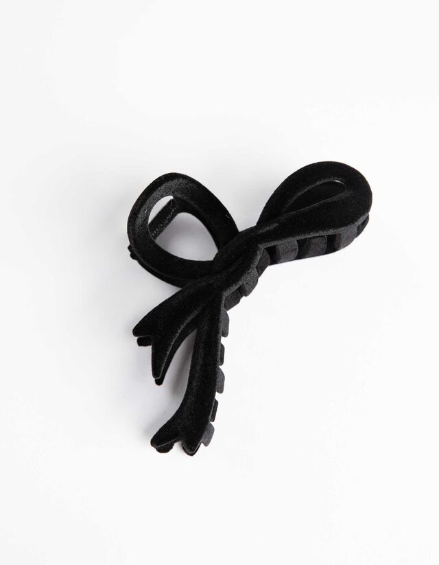 Forcina per capelli - Materiale morbido - nero