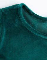 Haljina - Somot - tamno-zelena