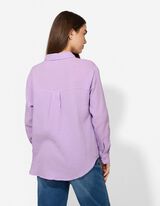 Bluse - einfarbig - lila