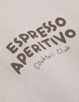 T-shirt - Print - lichtbruin