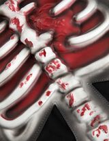 Horrorshirt - 3D-effect - zwart