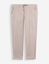 Chinohose - Tunnelzug am Saum - Beige