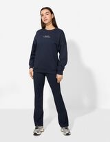 Sweatshirt - R&uuml;ckenprint - dunkelblau