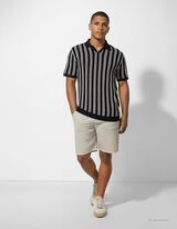 Polo-majica - Pruge - crno