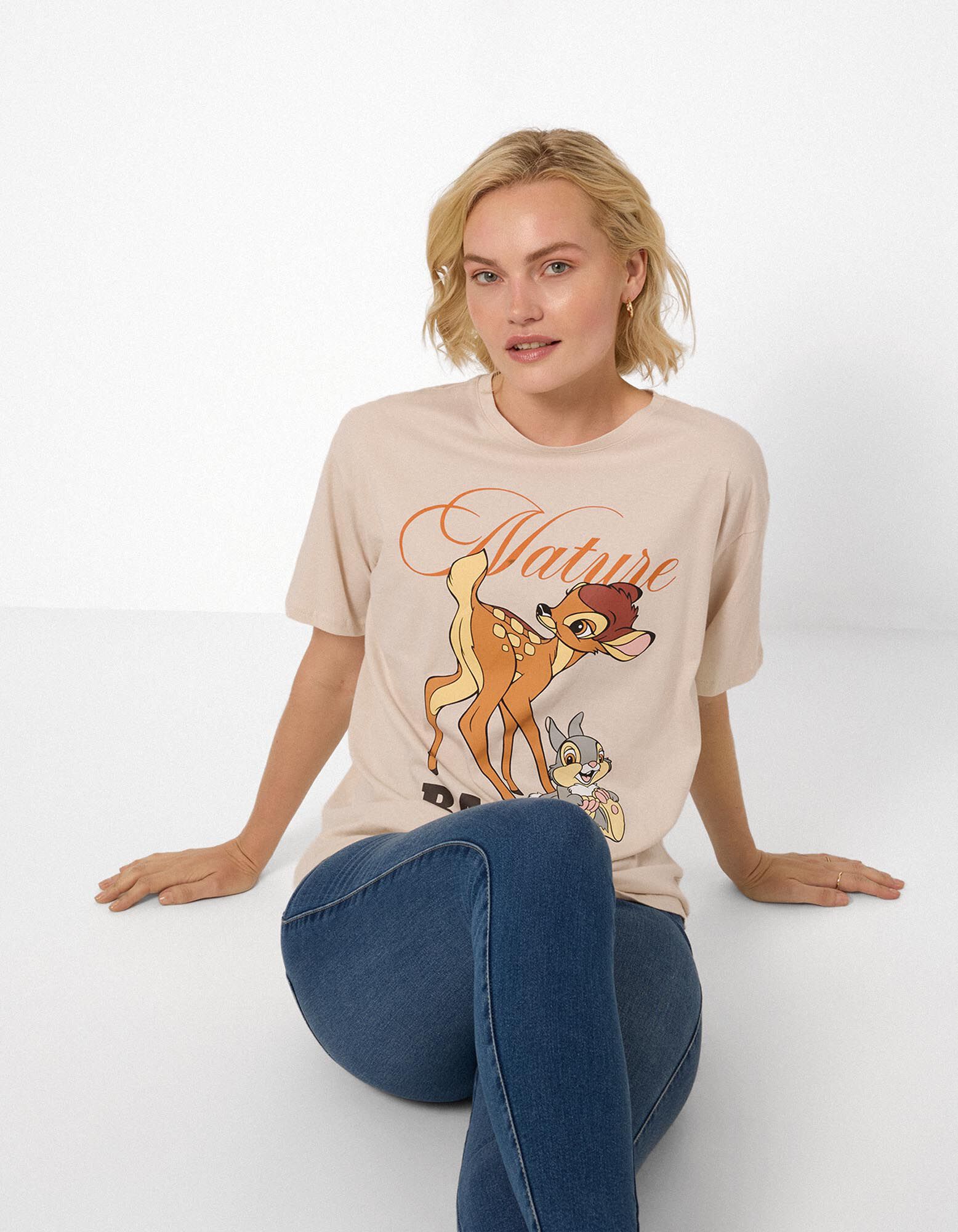 T-shirt - Bambi - Beige