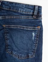 Farmerice - Visoki struk - tamno-plava