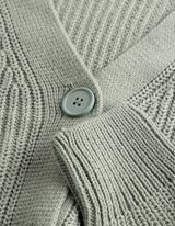 Strickjacke - Knopfleiste - Khaki