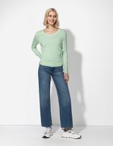 Pul&oacute;ver - D&iacute;szgombokkal - z&ouml;ld