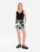 Pantaloncini - Misto lino - nero