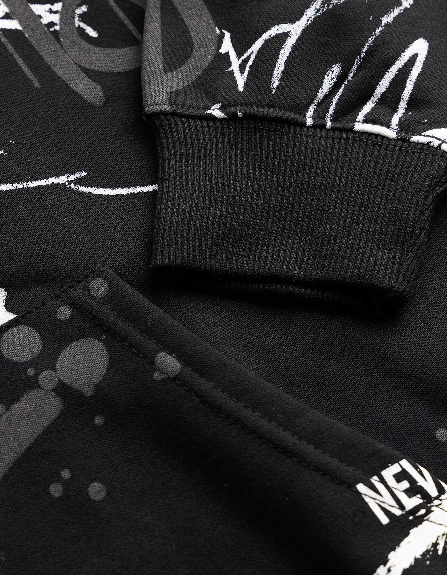 Hoodie - Oversized Fit - Schwarz