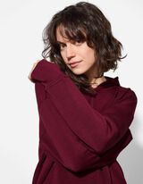 Kapucnis felső - Lélegző szövet - mélyvörös