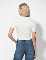 Polo - Col de chemise - blanc