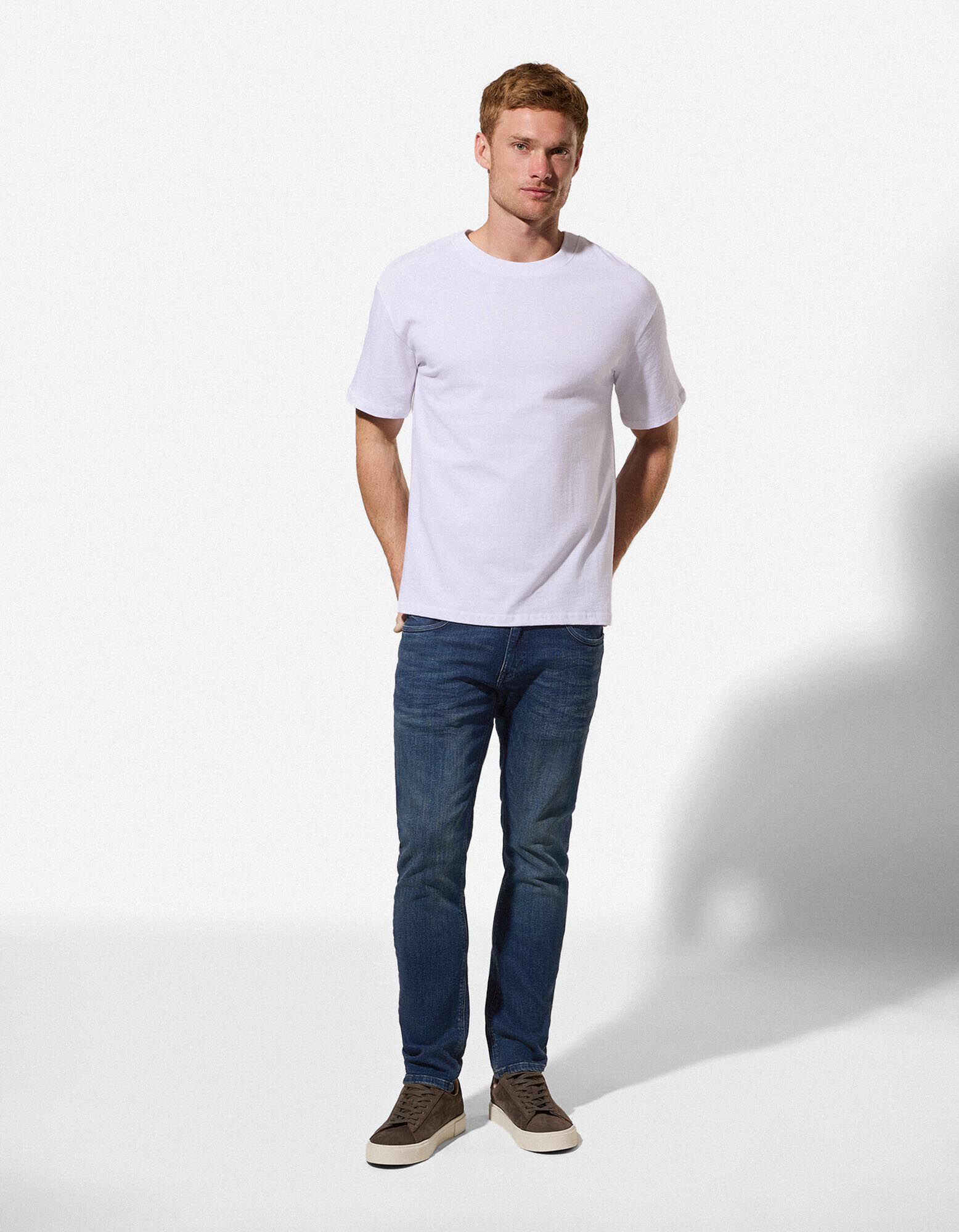 Dž&iacute;nsy - Slim Fit - Tmavomodr&aacute;
