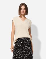 Strickpullover - Oversized Fit - weiß