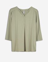 Bluză de corp cu mânecă lungă - Serafino cut-out - Verde inchis