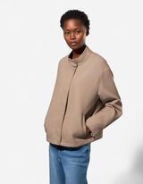 Blouson - Imitatieleer - Beige