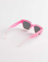 Zonnebril - hoekig - pink