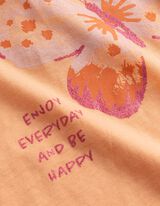 T-shirt - Voorkantprint - oranje